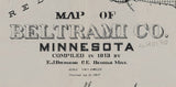 1917 Map of Beltrami County Minnesota