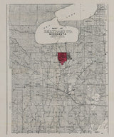 1917 Map of Beltrami County Minnesota