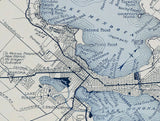 1920 Map of The Four Lake City Wisconsin Lake Mendota Lake Monona