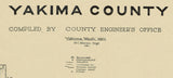 1921 Map of Yakima County Washington