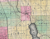 1829 Map of Cayuga County New York