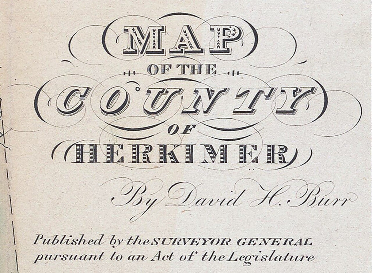 1829 Map of Herkimer County New York