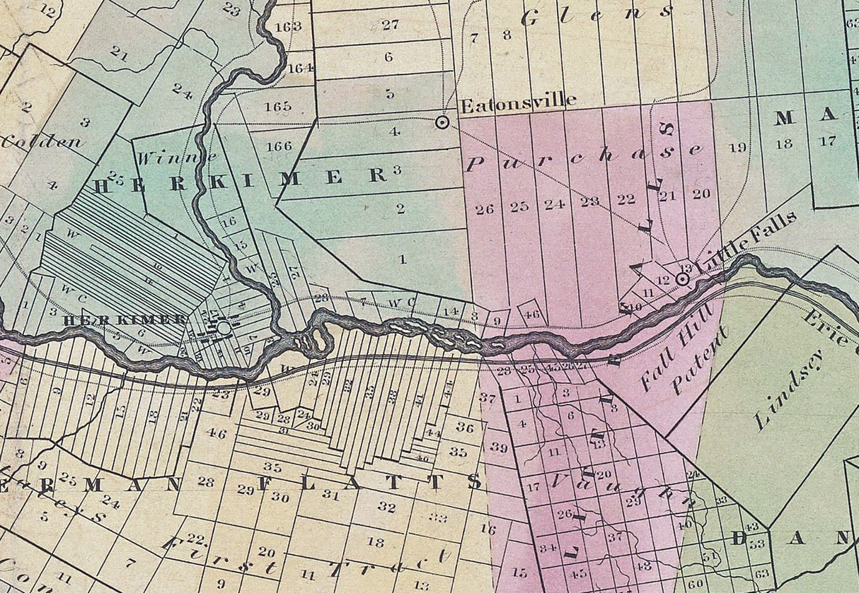 1829 Map of Herkimer County New York