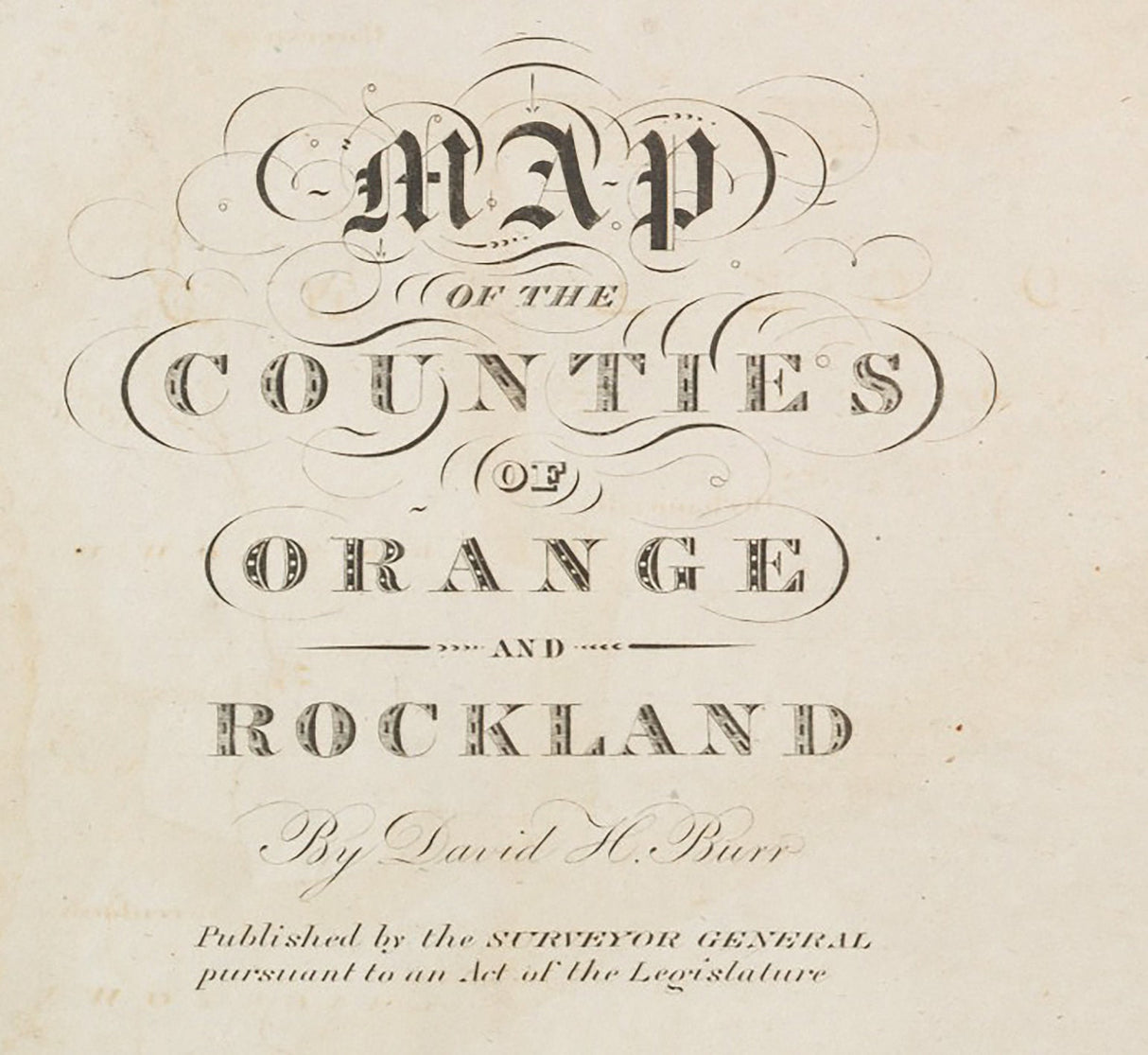 1829 Map of Orange and Rockland County New York