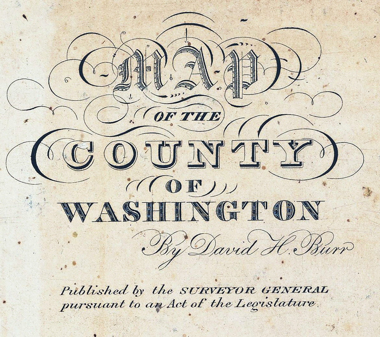 1829 Map of Washington County New York