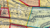 1855 Map of Schuylkill County Pennsylvania