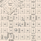 1857 Map of Fort Scott Bourbon County Kansas