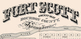 1857 Map of Fort Scott Bourbon County Kansas