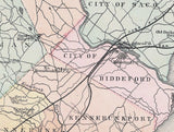 1872 Map of York County Maine