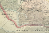 1874 Map of Alameda County California