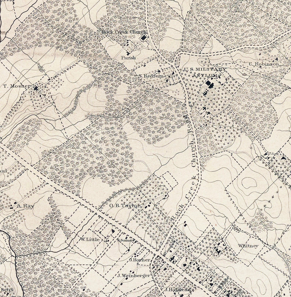 1890 Map of Washington DC