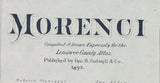 1893 Map of Morenci Lenawee County Michigan