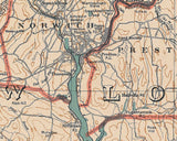 1893 Map of New London County Connecticut