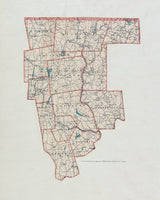1893 Map of Tolland County Connecticut