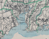 1904 Map of New Haven County Connecticut