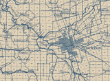 1913 Map of San Joaquin County California