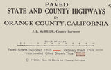 1916 Map of Orange County California