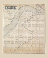 1800s Map of Fremont Wright County Minnesota