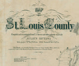 1800s Map of St Louis County Missouri