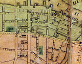 1870 Map of Burlington New Jersey