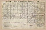 1911 Map of Defiance County Ohio