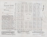 1896 Map of Basin City Big Horn County Wyoming