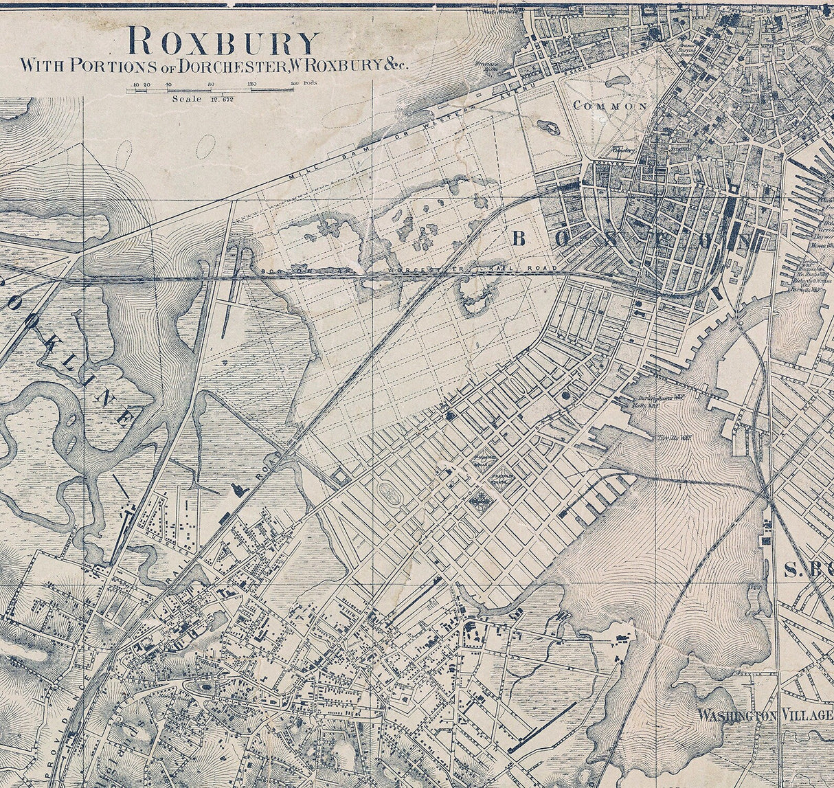 1858 Map of Norfolk County Massachusetts