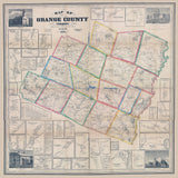 1858 Map of Orange County Vermont