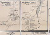 1858 Map of Orange County Vermont