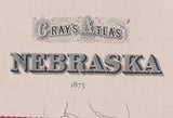 1873 Map of Nebraska