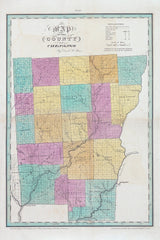 1829 Map of Chenango County New York