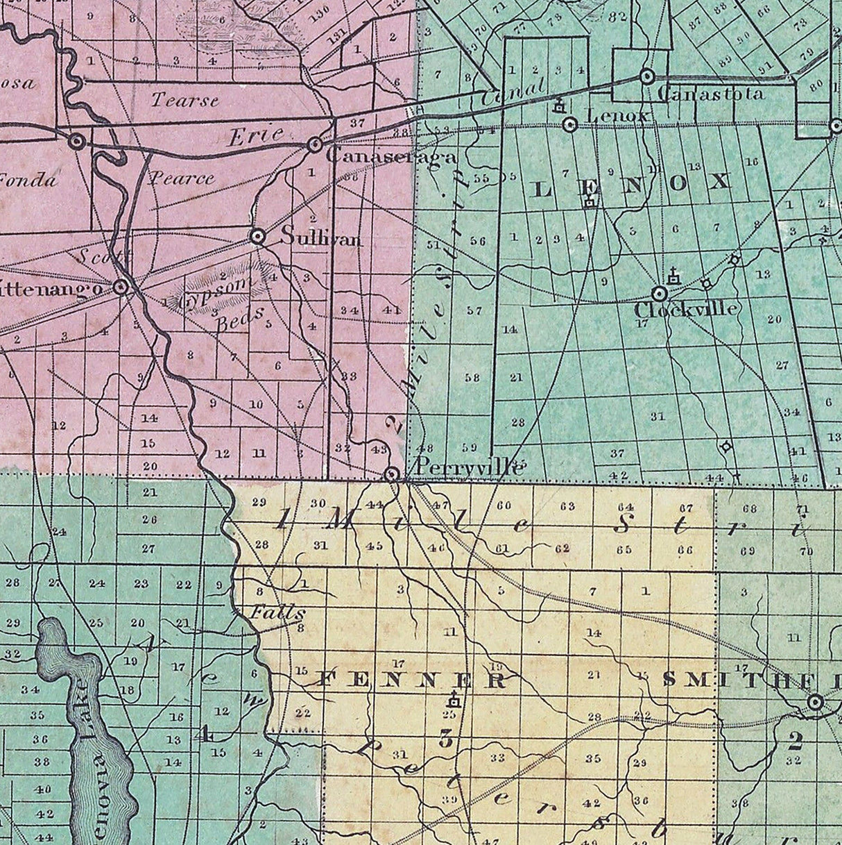1829 Map of Madison County New York