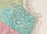 1829 Map of Orange and Rockland County New York