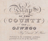 1829 Map of Oswego County New York