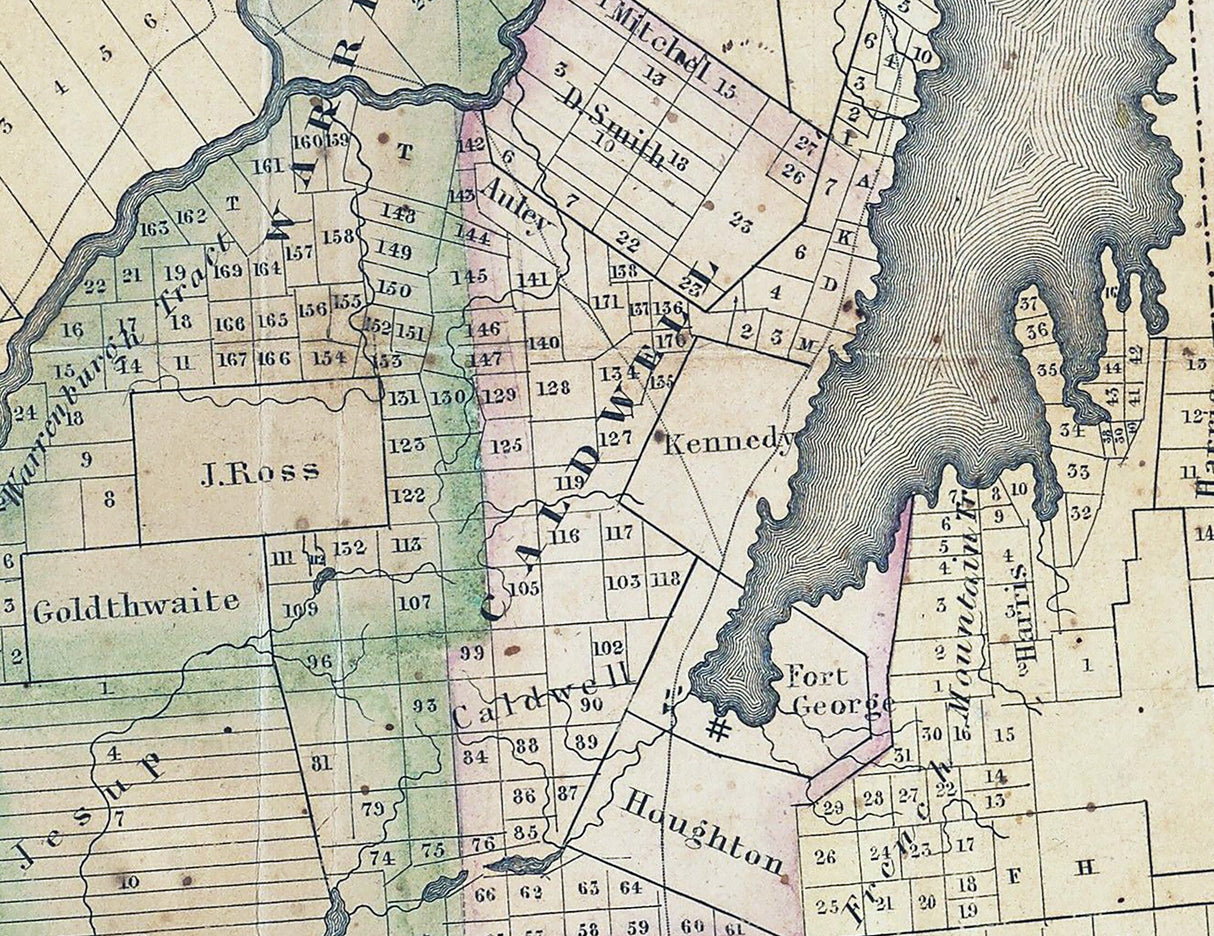 1829 Map of Warren County New York