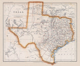 1857 Map of Texas