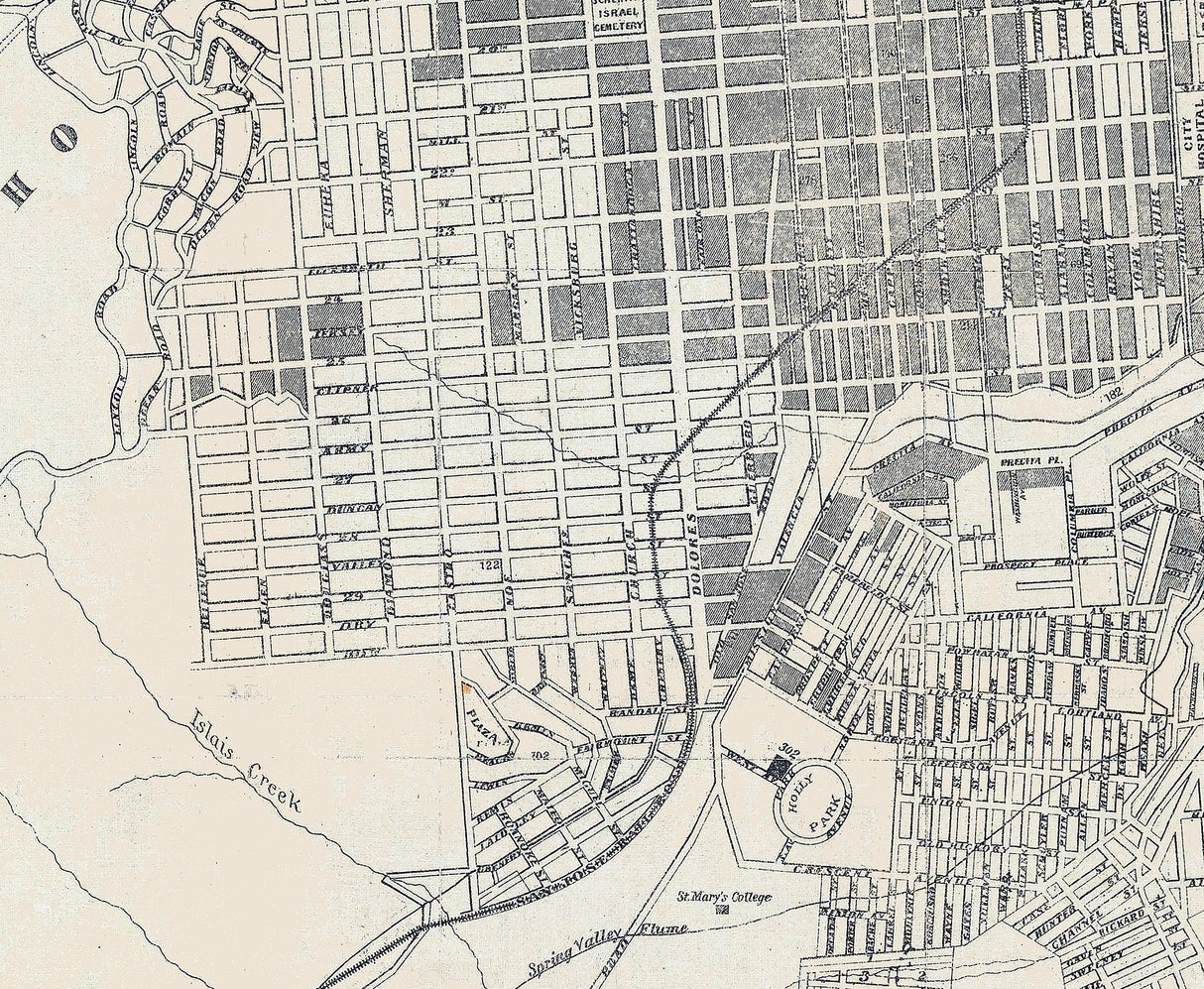 1873 Map of San Francisco County California