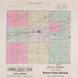 1883 Map of Thomas County Kansas