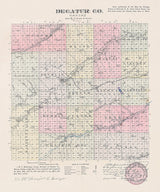 1886 Map of Decatur County Kansas