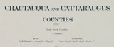 1895 Map of Chautauqua and Cattaraugus County New York