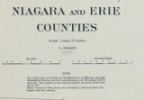 1895 Map of Niagara and Erie County New York