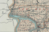 1895 Map of Niagara and Erie County New York