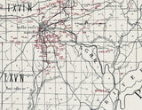 1900 Map of Nevada County California