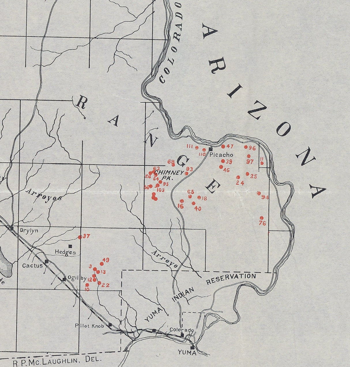 1902 Map of San Diego County California