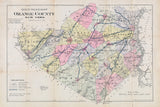 1908 Map of Orange County New York