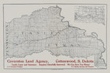 1910 Map of Stanley and Lyman County South Dakota