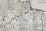 1910 Map of Stanley and Lyman County South Dakota