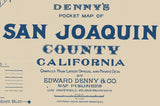 1913 Map of San Joaquin County California