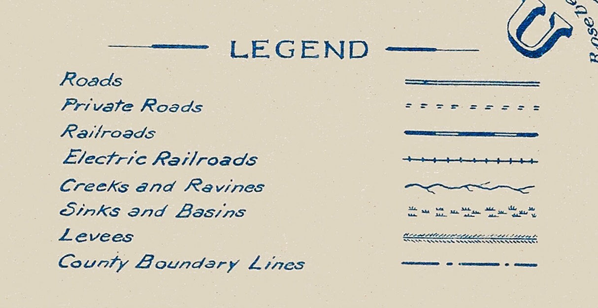 1913 Map of Sutter County California