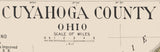 1915 Map of Cuyahoga County Ohio